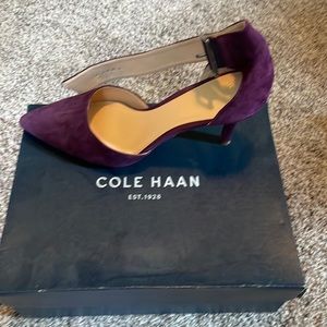 Purple heels with strap